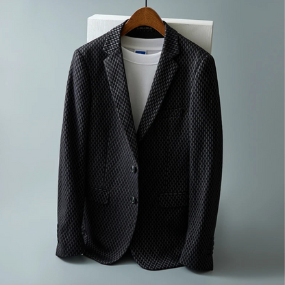 Yorkdale Woven-Pattern Blazer