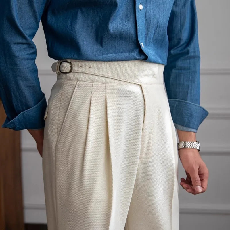 Langham Gurkha Pleated Trousers